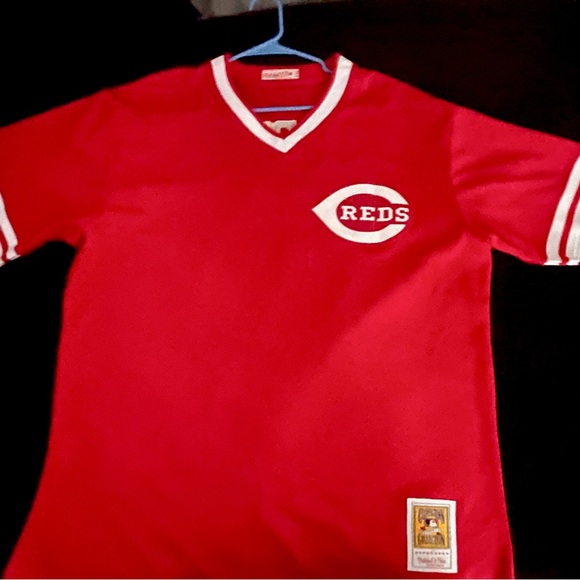 Authentic Mitchell & Ness Barry Larkin Jersey Size XXL - Picture 1 of 2